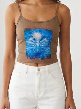 Boys Lie Washed up Tank in Light brown Size XS/Small NWT